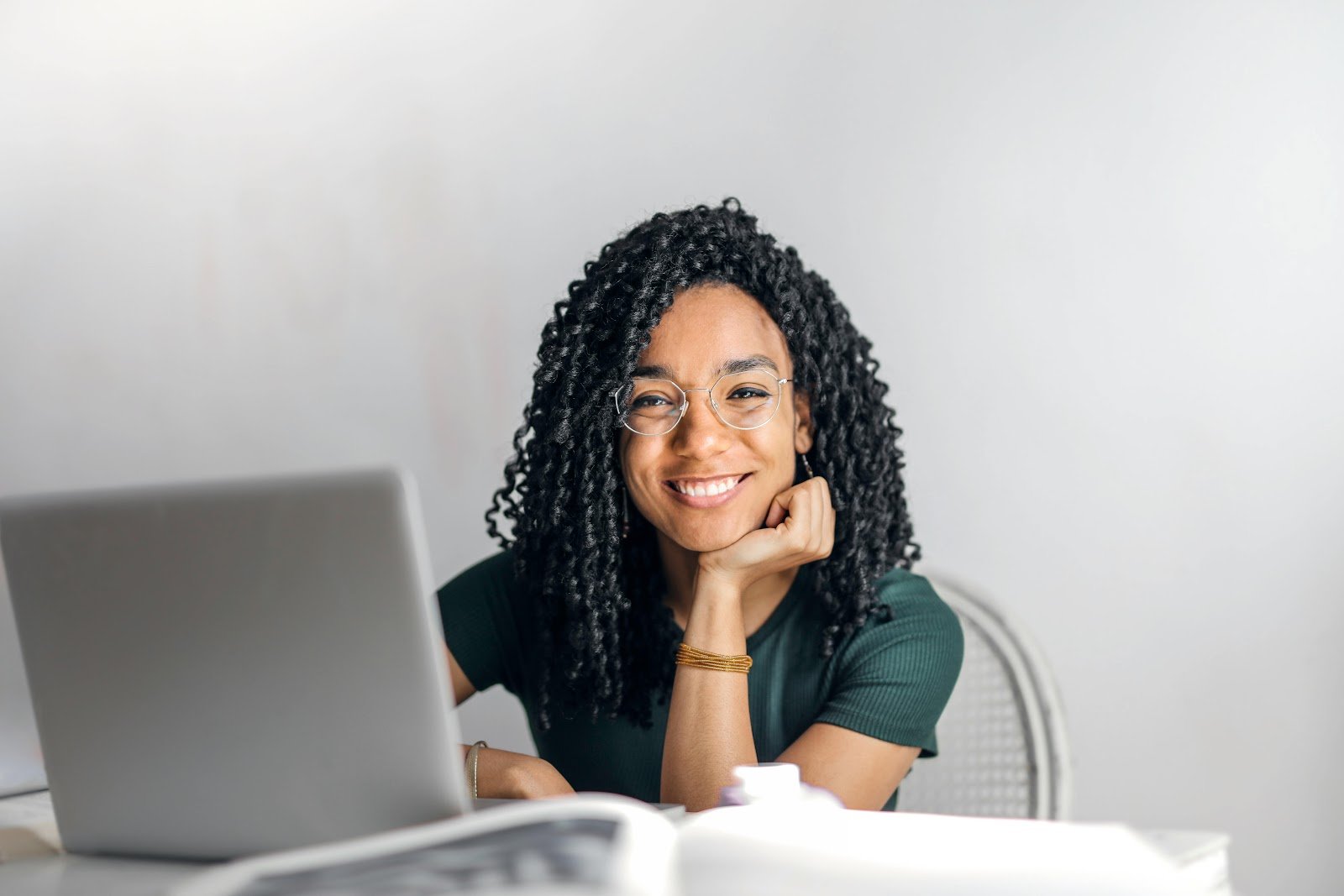 Student practicing good online safety academic year habits